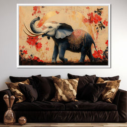 Elephant Radiant Elegance- - NicheCanvas