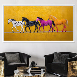 Polka Dot Stampede - TooplesArt - NicheCanvas