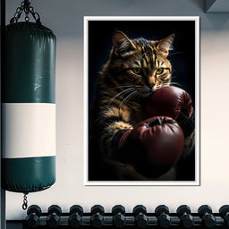 Cat Pugilist - NicheCanvas