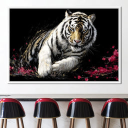Snow Tiger Petal Shadow - NicheCanvas