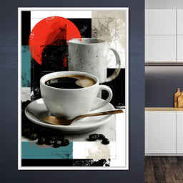 Morning Rituals Within Geometric Forms - NicheCanvas