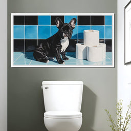 Bathroom Butler Frenchie Fun - NicheCanvas
