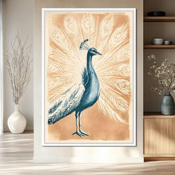 Gilded Plumes Of The Regal Display - NicheCanvas
