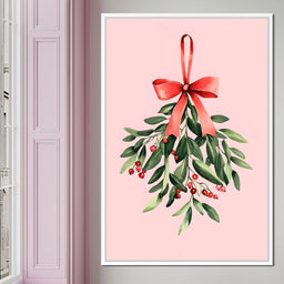 Festive Mistletoe Bouquet Charm - NicheCanvas