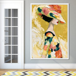 Golden Garden Gala Silhouette - NicheCanvas