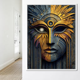Golden Dawn Masked Fusion - NicheCanvas