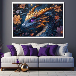 Celestial Dragon's Radiance - NicheCanvas