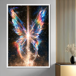 Radiant Genesis of Cosmic Wings - NicheCanvas