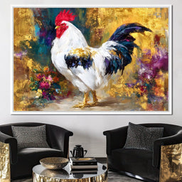 Regal Rooster Gold Radiance - Neal Hackett - NicheCanvas