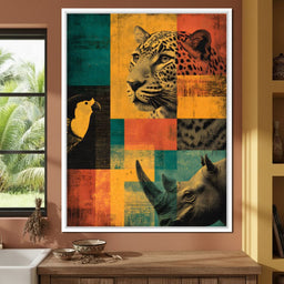 Savanna Mosaic Wild Majesty - NicheCanvas
