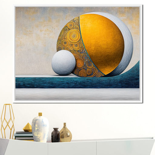 Golden Balance - TooplesArt Canvas Print