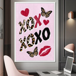 Leopard Kiss XO Butterfly Love - NicheCanvas