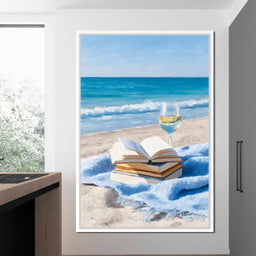 Seaside Pages and Chardonnay Bliss - NicheCanvas