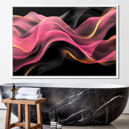 Silken Waves of Radiant Light - NicheCanvas