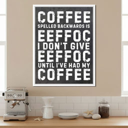 Morning Fuel Bold Typo Humor - NicheCanvas