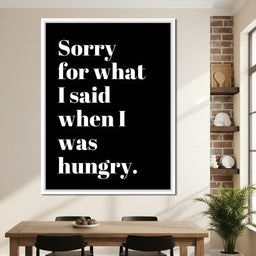 Apology Before Snacks Take Over - NicheCanvas
