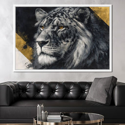 Golden Eyed Lion King - NicheCanvas