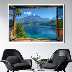 Lakeside Serenity Vista - NicheCanvas