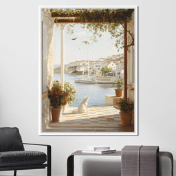 Mediterranean Tranquility View - NicheCanvas