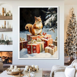 Winter Squirrel Gifts - NicheCanvas