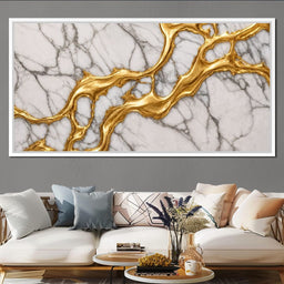 Marble River of Gold - TooplesArt - NicheCanvas