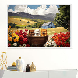 Fluffy Trio - NicheCanvas