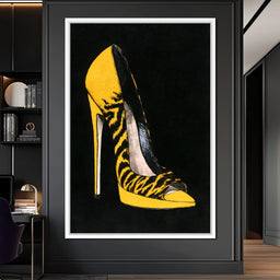 Bold Tiger Stripe Stiletto Power - NicheCanvas