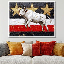 Bull Odyssey Across Stars - NicheCanvas