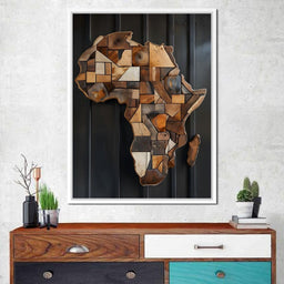 Africa Wooden Art - Johanjjf - NicheCanvas