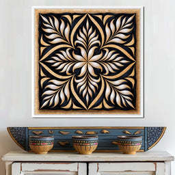 Gilded Quill Mandala - TooplesArt - NicheCanvas