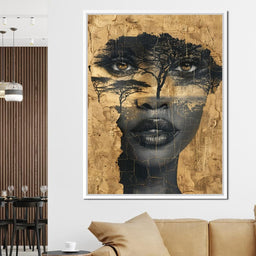 Golden Gaze Through the Jungle - Sakeem Gibbs - NicheCanvas