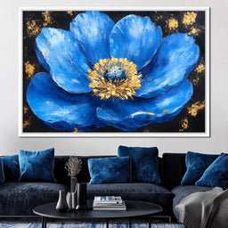Majestic Sapphire Blossom - NicheCanvas