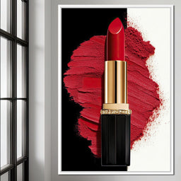 Velvet Lipstick Burst - NicheCanvas