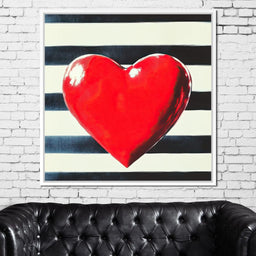 Heart Stripes - NicheCanvas