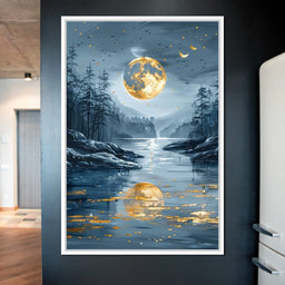 Luminous Nocturne Reflections - NicheCanvas