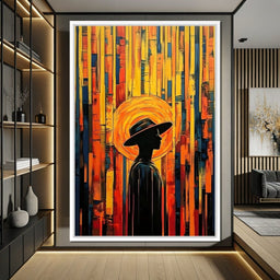 Radiant Silhouette Harmony - NicheCanvas