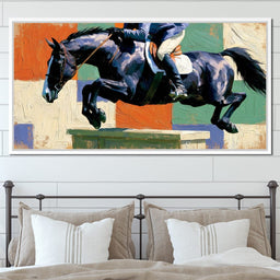 Galloping Through Fields of Color - NicheCanvas