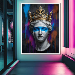 Crowned in Neon - NicheCanvas