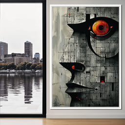 Enigmatic Gaze Fractal Mosaic - Cole Williams - NicheCanvas