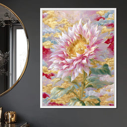 Golden Petals in Celestial Bloom - NicheCanvas