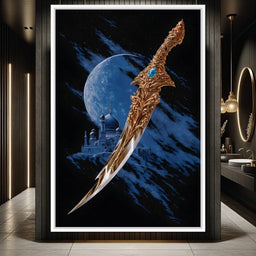 Celestial Palace Gilded Scimitar - NicheCanvas