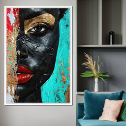 Golden Gaze of Mystery - NicheCanvas