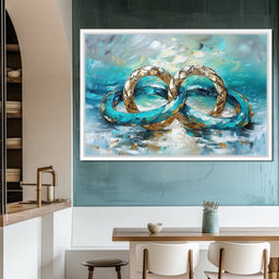 Eternal Bond of Golden Tides - NicheCanvas