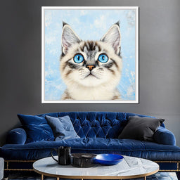 Kitty's Gaze of Curiosity - NicheCanvas