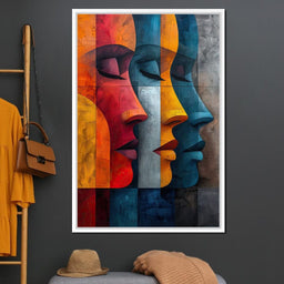 Chromatic Contours Converge - NicheCanvas