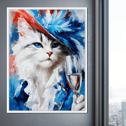 Majestic Feline Celebration - NicheCanvas