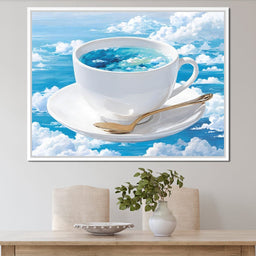 Cup of Clouds Sky Dream - NicheCanvas