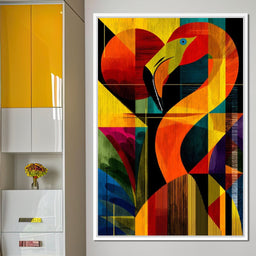 Chromatic Crane Impressions - NicheCanvas