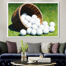 Basket of Golfing Dreams - NicheCanvas