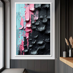 Sable Petals on Aquatic Breeze - NicheCanvas